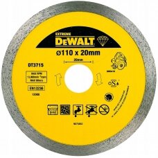 Deimantinis pjovimo diskas sausam pjovimui DeWalt DT3715; 110 mm