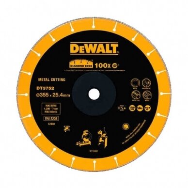 DeWALT DT3752 Deimantinis diskas 355mm