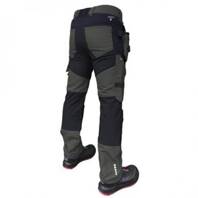 Kelnės su kišenėmis dėklais Titan Flexpro green, Pesso 1