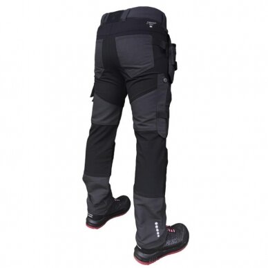 Kelnės su kišenėmis dėklais Titan Flexpro, pilka, Pesso 1