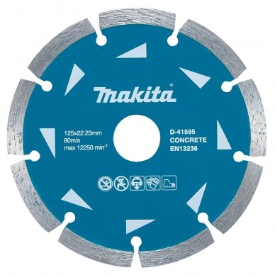 Makita D-41595 Segmentinis diskas betonui 125mm