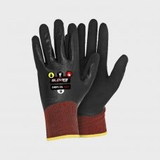 Pirštinės, GRIPS OIL MAX, nitrilas,  jutiklinė ekrano lietimo funkcija 7, Gloves Pro®