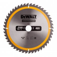 Pjovimo diskas DeWalt; 250x3x30,0 mm; Z48; 10°; DT1957