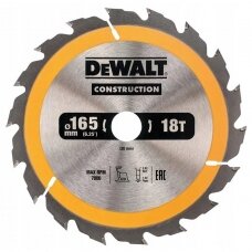 Pjovimo diskas DeWalt DT1933-QZ; 165x20 mm; Z18