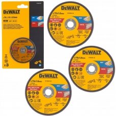 Pjovimo diskas DeWalt DT20592-QZ, 76mm, 3vnt.