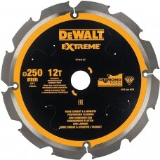 Pjovimo diskas fibrocementui DeWalt DT1474; 250x30 mm; 12°;
