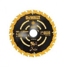 Pjovimo diskas medienai DeWalt; 190x1,65x30,0 mm; Z24; 18°; DT10304