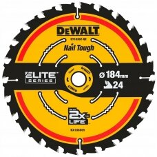 Pjovimo diskas medienai DeWALT ELITE; Ø184 mm; DT10302-QZ
